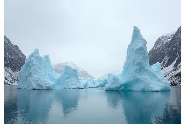 Icebergs et fjord au Groenland